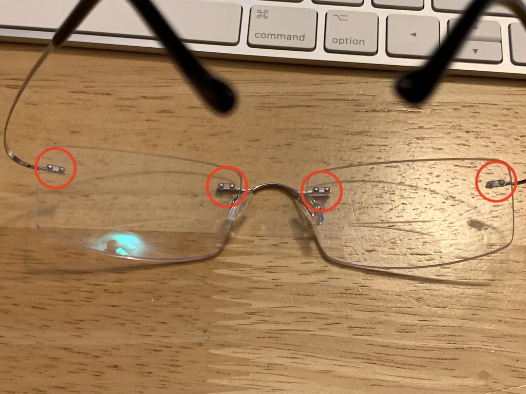 Assembling Frames on Rimless Glasses | SbF₅